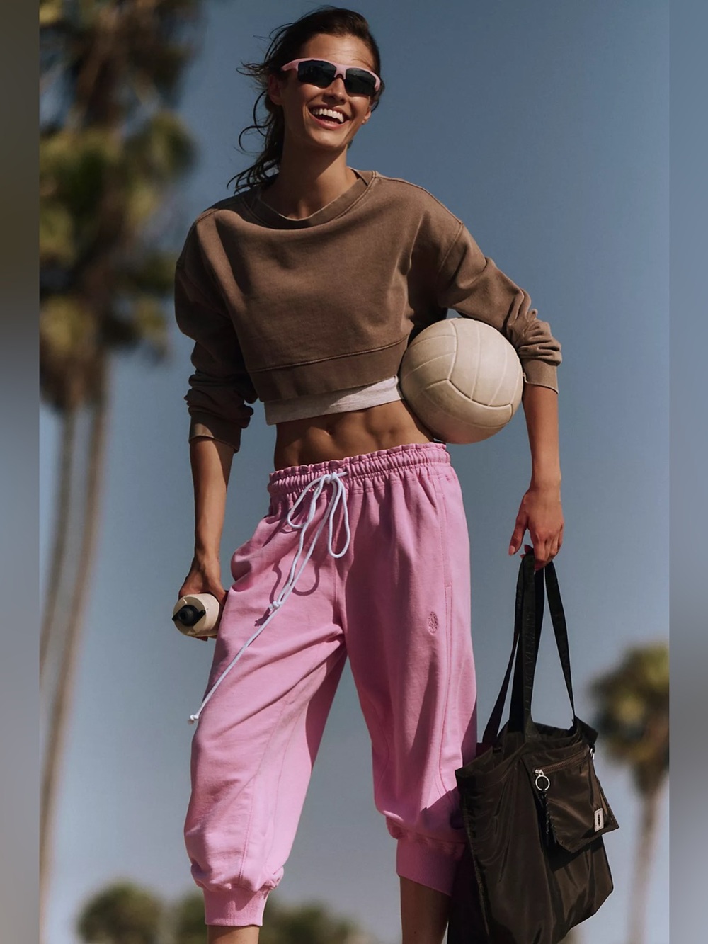 Free People Flutter Cropped Joggers Size Small